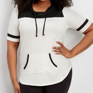 Maurices Tops - Maurices short sleeve football hoodie Maurices Tops - Maurices short sleeve football hoodie